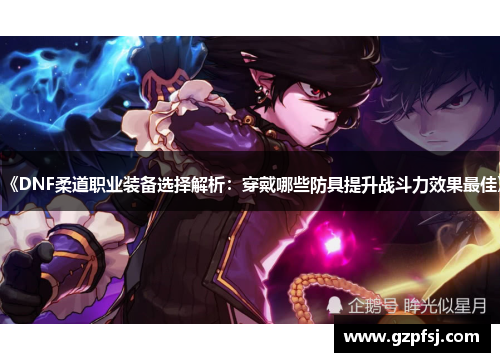 《DNF柔道职业装备选择解析:穿戴哪些防具提升战斗力效果最佳》